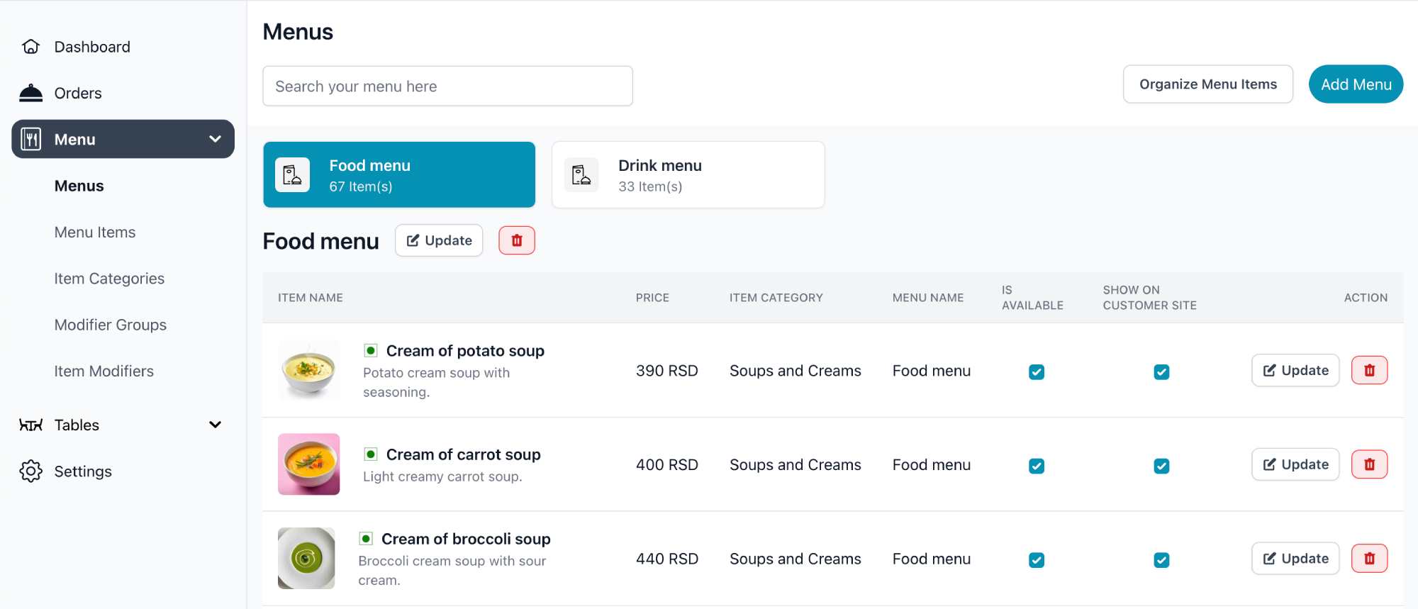 Qrest Admin Demo